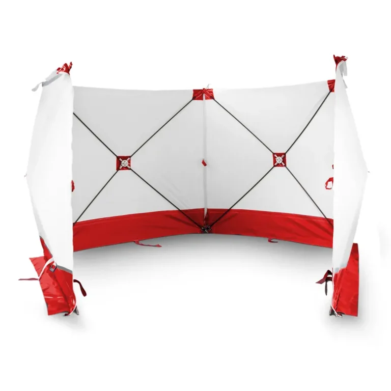 Workingtents by Plucon - Safety Screen in Red 7,2 meters folded